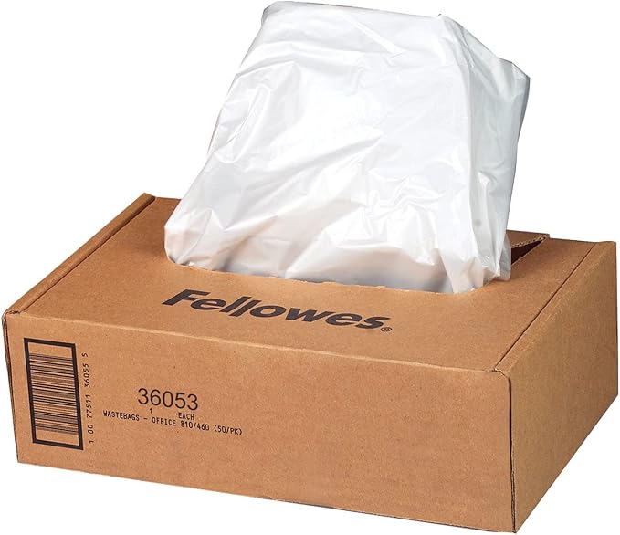 Fellowes Powershred Shredder Waste Bags and Lubricant Sheets Bundle