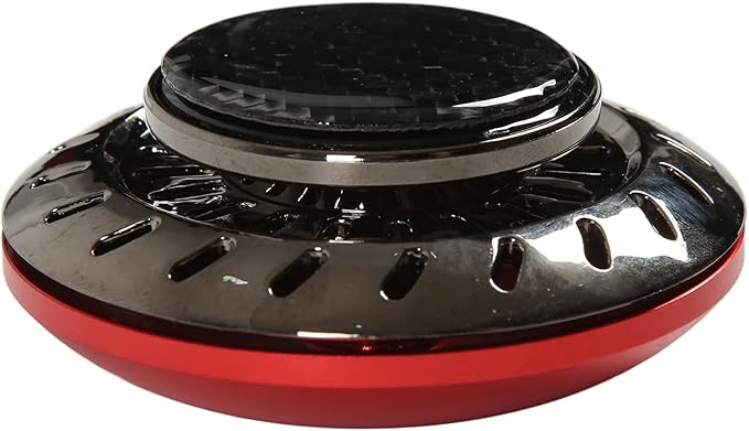 Car Air Freshener Flying Disc Design Long Lasting Aromatherapy with Plant Extracts Adjustable Fragrance Intensity Odor Removal for Car Interior Purifies Air Includes 2 (Red)