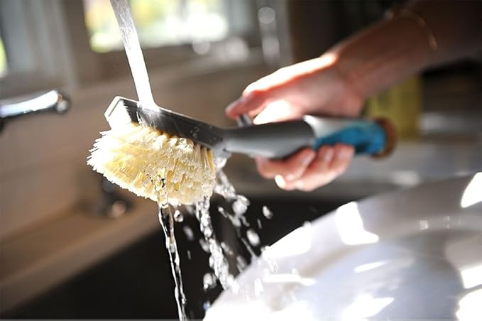 Full Circle FOMO Foam Soap Dispensing Dish Brush 1 EA Grey