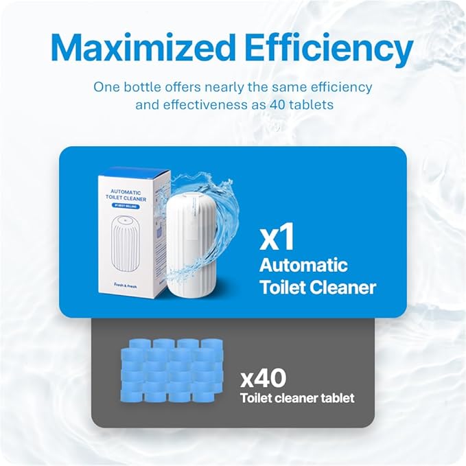 Fresh &amp Fresh Automatic Toilet Bowl Cleaners (Sunset Orange) - 68 Bottles(UPTO 2500 FLUSHES/Bottle) Commercial and Residential Cleaner 3-4 MONTH Lasting Toilet Bowl Cleaner Bottle