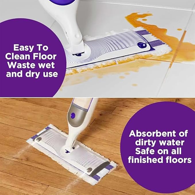 Replacement for S.wiffer PowerMop Disposable Mop Pads Multi-Sided Cleaning Compatible with S.wiffer PowerMop for All Safe Floors25 Count