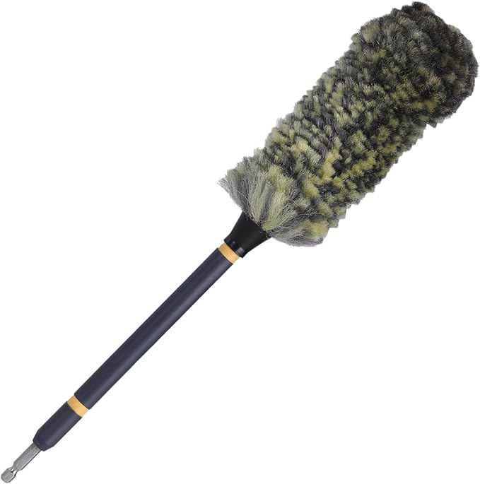 Mr. Detroit - 5pc Car Cleaning Kit with Wheel Brushes and Cleaner Drill Wheel Brushes Long Handle Cleaning Brush Wheel Cleaning Tool for Cars Rims Trucks Brakes and Any Other Narrow Spaces
