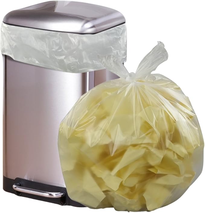 Vababa 13 Gallon Clear Tall Kitchen Trash Bags Garbage Bags 225 Counts