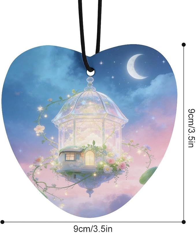 5PCS Car Air Freshener Hanging Personalized Double Sided Starry Vines Car Fresheners Long Lasting New Cars Scents Cute Automotive Freshies for Closets Drawers (tea)