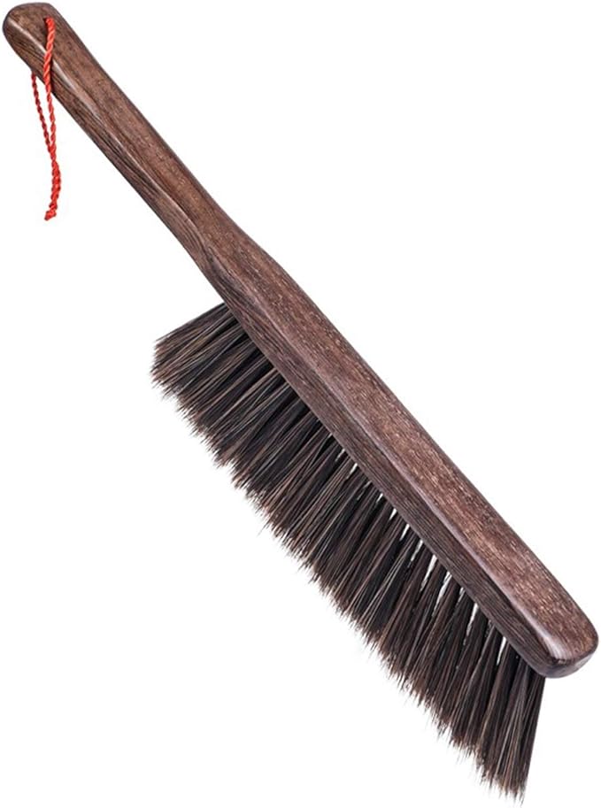 Duster Soft Cleaning Brush Cleaning Tools Creque Counter Duster with Wooden Handle Broom Hand Broom Soft Dusting Brush Natural Cleaning Tools