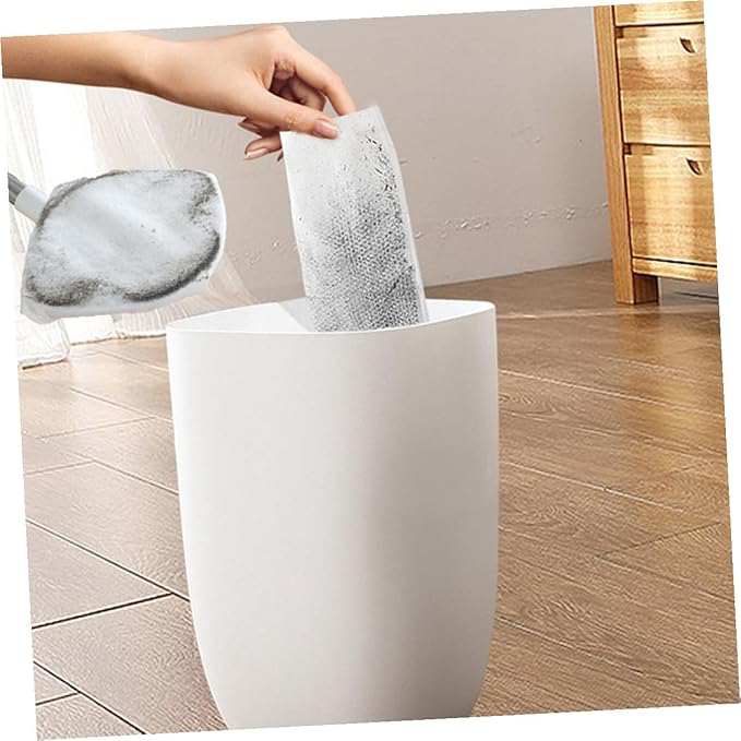 Retractable Household Dust Mop with Rotatable Handle No-wash Triangular Microfiber Cleaning Mop for Floor and Desktop Dust Removal White Extendable Handle for Home Cleaning