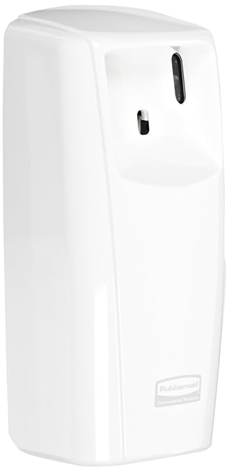 Rubbermaid Commercial FG400570 Standard Aerosol Odor Control LED Dispenser White 3.56 Width x 8.75 Height