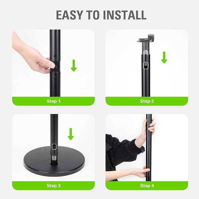 Greenworks Stick Vacuum Foldable Stand for Charger (Black) Works with Greenworks 24V Stick Vacuums (SVW24L411 SVG24L411 ‎SVW24L410 ‎SVG24L410)
