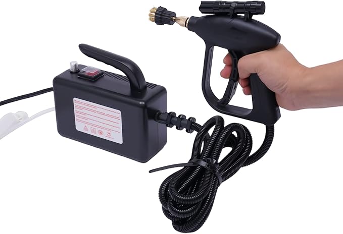 High Pressure Steam Cleaner1700W Handheld Multi-Surface Natural Steam Cleaner Portable Steamer Machine High Pressure Temperature Steam Cleaning Machine for CommercialHome Use