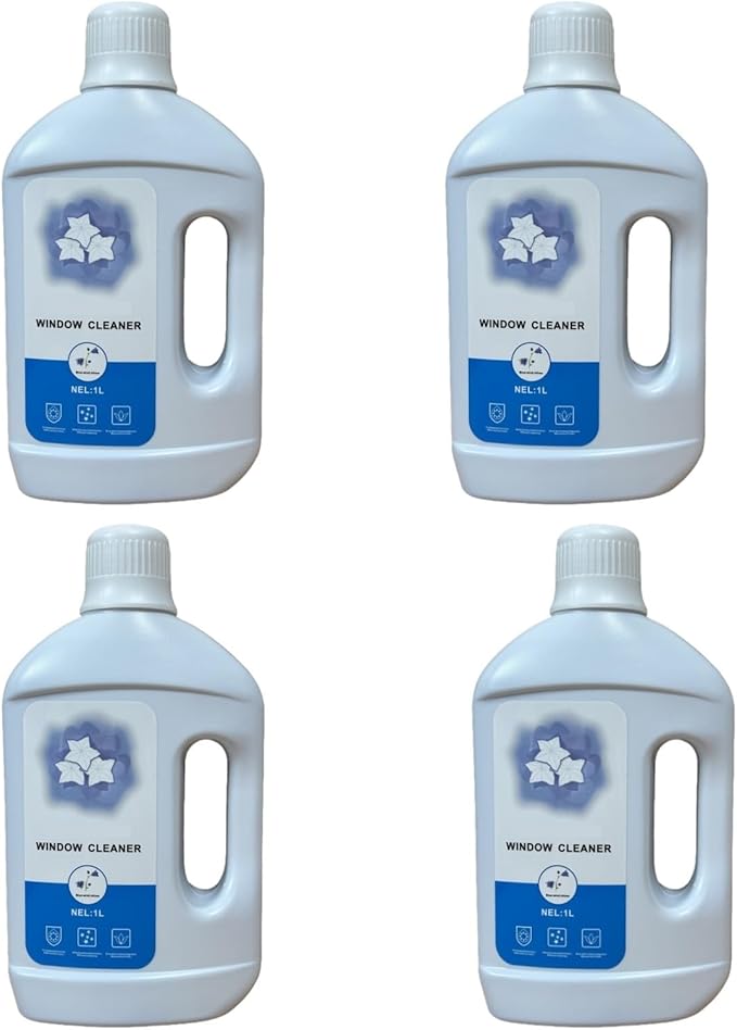 4-pack Window Cleaning Solution Compatible With ECOVACS Winbot W2SPRO/W1S/ W1PRO/W1/W2//W960/W880/W836/W855/W835/W860/W850/W920