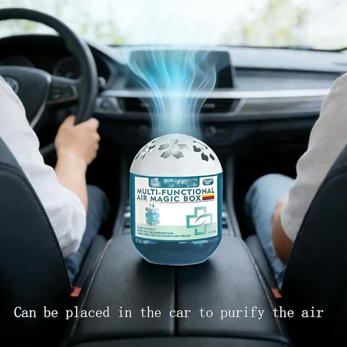 Air Magic Box Indoor Air Purification Dust Removal Magic Box Requires No Electricity Silent Automatic Vacuuming Long Lasting Fresh Air Gel 4.23 Oz for Any Corner (3PCS)