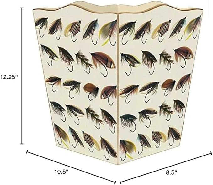Marye-Kelley WB1879 - Fly Fishing Wastepaper Basket