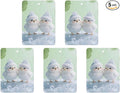 5PCS Car Air Freshener Hanging Personalized Double Sided Snowy Chicks Car Fresheners Long Lasting New Cars Scents Cute Automotive Freshies for Closets Drawers (tea)