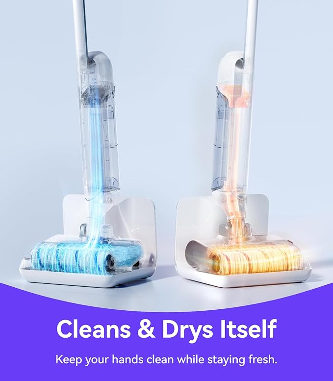 NARWAL S10 Pro Lightweight Cordless Vacuum Mop Wet Dry Vacuum Cleaner Self-Cleaning &amp Drying 180° Flexibility 50min Runtime Floor Cleaner (Renewed)
