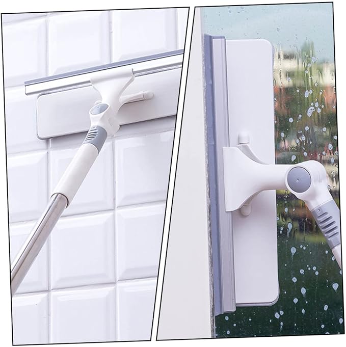Multi-Use Adjustable Window Cleaning Wiper Extendable Handle Double-Sided Glass Scraper for Home and Office Use for Streak-Free Cleaning