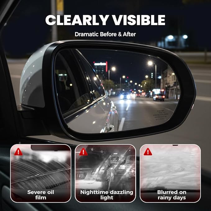 Automotive Oil Film Cleaning BrushGlass Cleaner Car Windshield Cleaner 150ml Automotive Oil Film Cleaning Brush - Preserve Clarity Immediately See the Effects (3PCS)