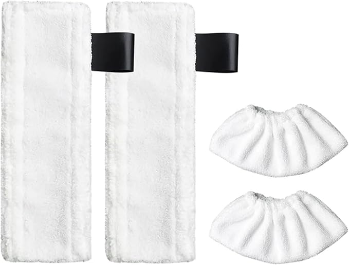 Finefiber Cloth CoverCompatible for Karcher EasyFixSteam Mop Cloth Cleaning PadCompatible for Karcher EasyFix SC2 SC3 SC4 SC5 Steam Mop(4pcs Cleaning Cloth)