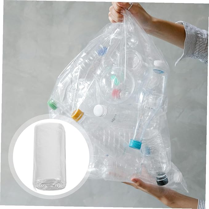 Thickened Plastic Trash Bags 300pcs (45x50cm) Flat Open Garbage Liners for Office Bathroom Kitchen Wastebasket Use