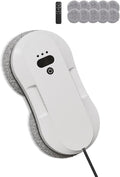 Window Cleaning Robot Automatic Window Cleaner Robot with Dual Spray-50ml Tank Edge Detection Intelligent Path Planning 3000pa Strong Suction Anti-Drop Protection