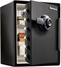 SentrySafe Black Fireproof Waterproof Floor Safe with Dial Combination Lock for Home or Office 2.05 Cubic Feet SFW205CWB