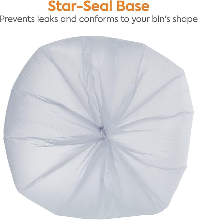 PROFESSIONAL Clear 40-45 Gallon Trash Bag 40-inch x 46-inch Low Density 0.8 mil 6 Rolls/Box 150 Bags/Box
