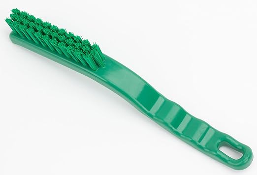 SPARTA Detail Brush Grout Brush Crevice Brush with Hanging Hole for Bathroom Kitchens Countertop Plastic 9 Inches Green (Pack of 6)