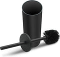 Stainless Steel Toilet Brush with Holder Set for Bathroom Storage and Organization Toilet Bowl Cleaner Brush and Holder (1 Black)