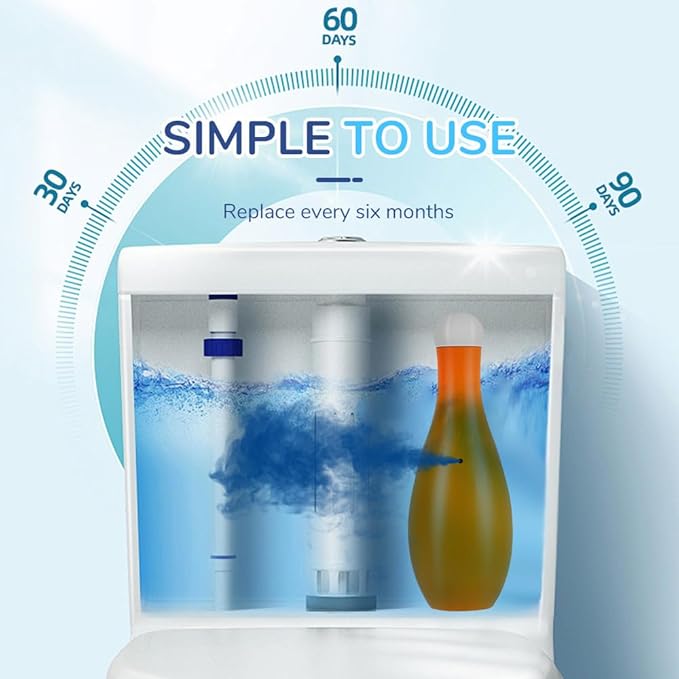 Toilet Deodorizing Effective Cleaner 2025 New Bowling Blue Bubble Toilet Bowl Cleaner Automatic Long-Lasting Toilet Bowl Cleaner in Bottle Toilet Cleaner for Cistern Prevents Limescale (3)