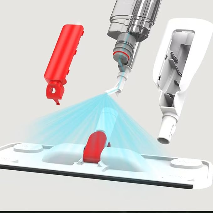 Spray Mop Cleaner PP Stainless Steel Multifunctional Floor Cleaning Tool with Precision Contactless Spray Design Easy Use Mop for Kitchen Office
