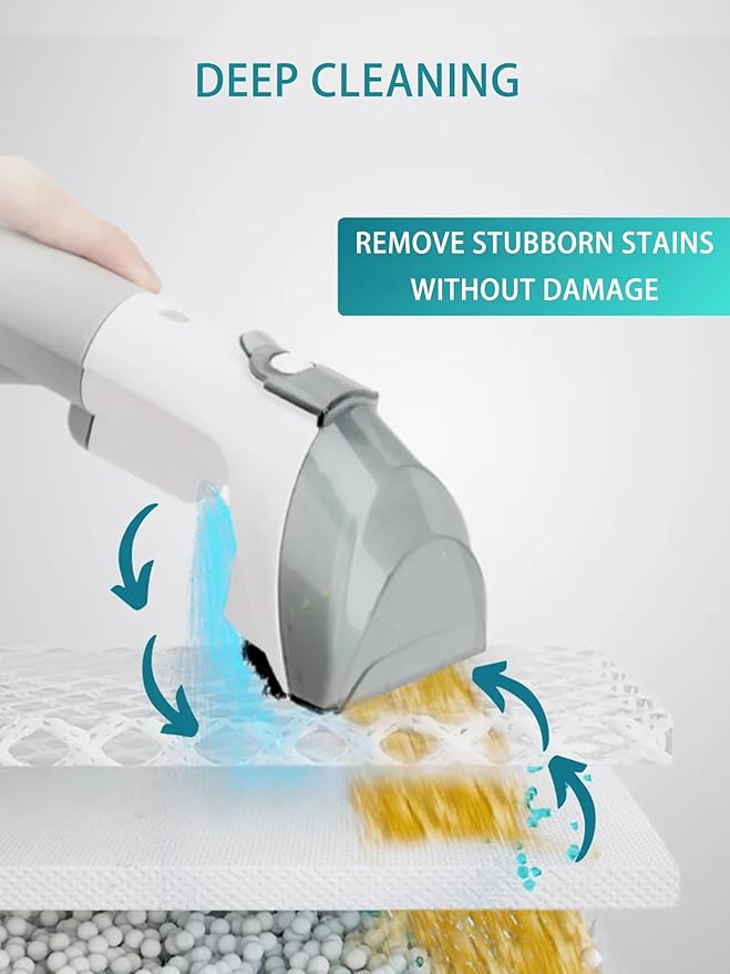 Steam Cleaner for CarAll Purpose Cleanerwith Six Nozzles450W Carpet Cleaner Machinefor Pet Stains Couch Rug