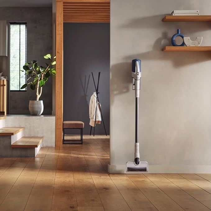 Miele Duoflex Vacuum Cleaner Cordless and Bagless Multi-Use Flexible Stick Vacuum with Attachable MultiFloor Brush in Brilliant White / Space Grey / Nordic Blue