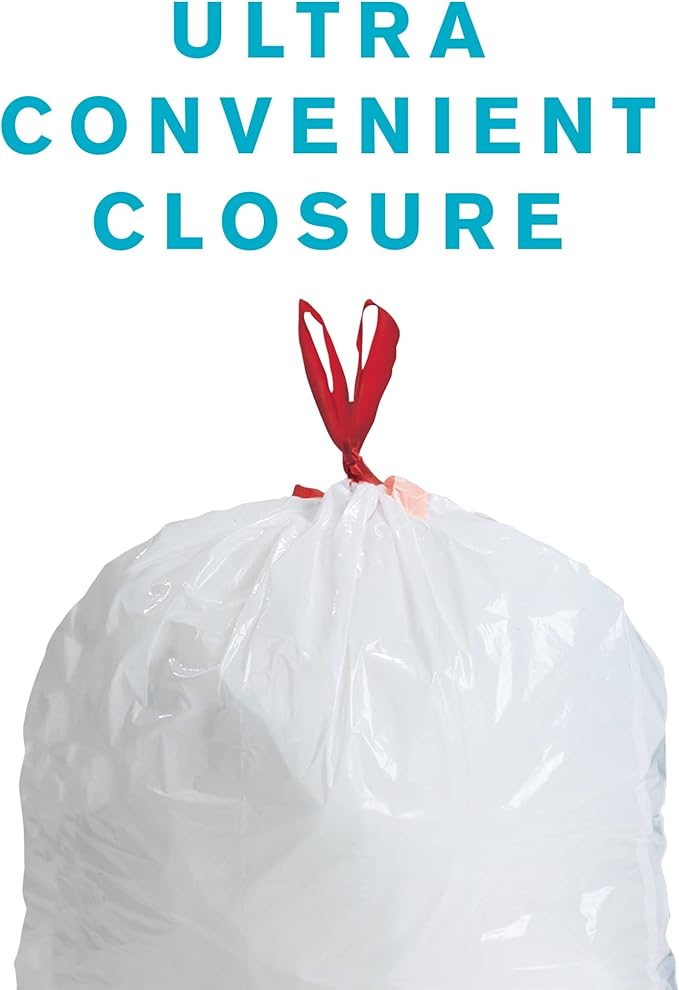Highmark 0.9-mil Drawstring Trash Bags 13 Gallons White Box Of 120 DP848808