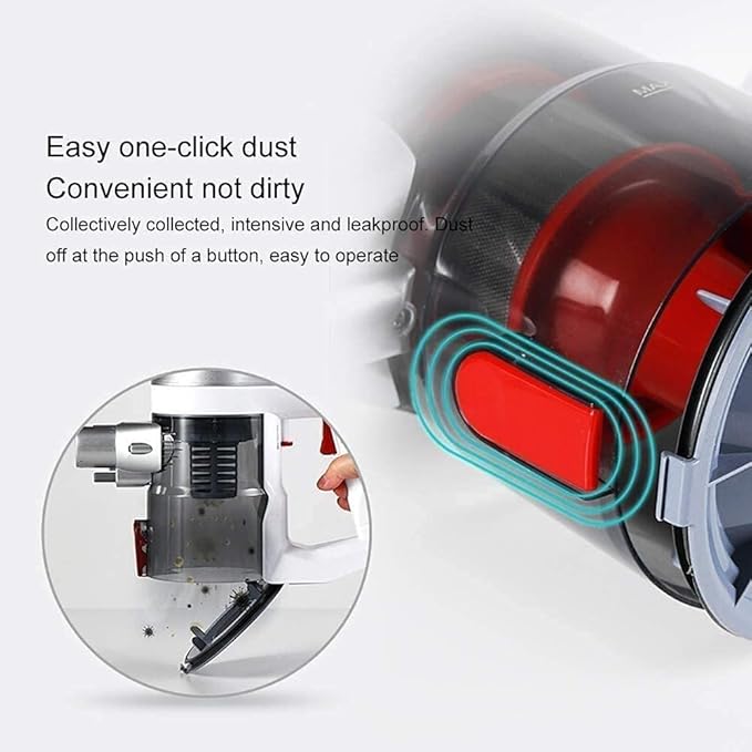 Cordless Vacuum Cleaner Stick Vacuum Cleaner - Powerful 8Kpa Suction Stick Vacuum Lightweight and Large Capacity Up to 30min Runtime Ideal for Home Hard Floor Carpet Car Pet
