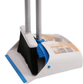 TreeLen Long Handle Broom and Dustpan SetUpright Dust Pan Combo for Home Kitchen Room Office Lobby Floor Use Without Bending