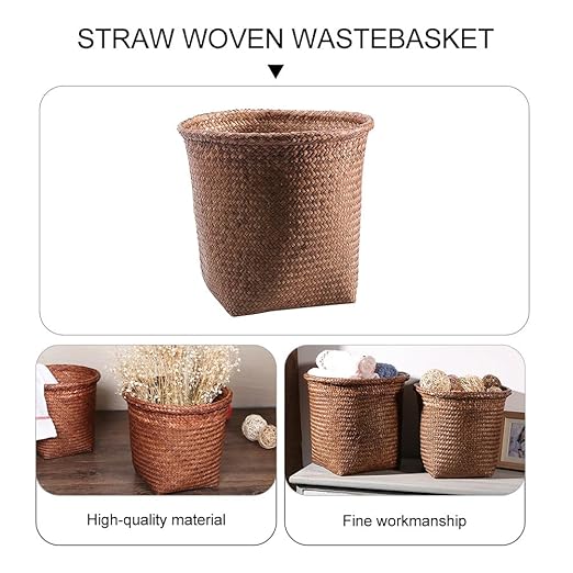 Gadpiparty 1pc Garbage Can Household Waste Can Waste Paper Basket Bin Office Basket Holder Office Trash Container