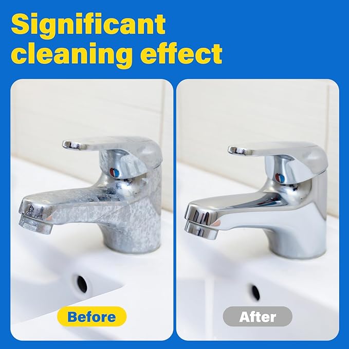 Hard Water Stain Remover Shower Glass Door Cleaner Cream For Hard Water StainBathroom GlassWindowsTileGroutToilet BowlCalcium Build UpHard Water Cleaner 16.91 Oz (670 Grams)