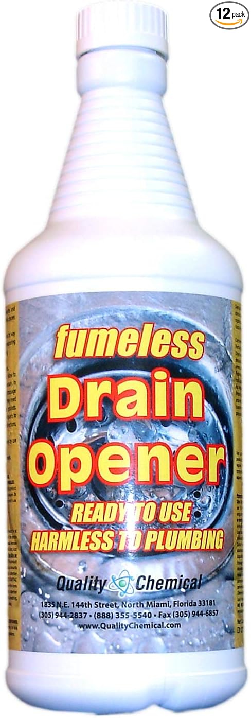 Fumeless Drain Opener - Professional Strength - Fast Acting-12 quart case