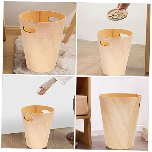 PRETYZOOM Desktop Trash Can Stylish and Wastebasket for Office Bathroom Bedroom Minimalist Design for Tabletop Use