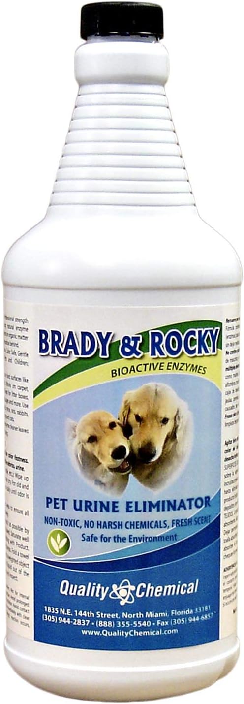 Brady and Rocky's Pet Urine Eliminator - Odor and Stain Remover-12 quart case