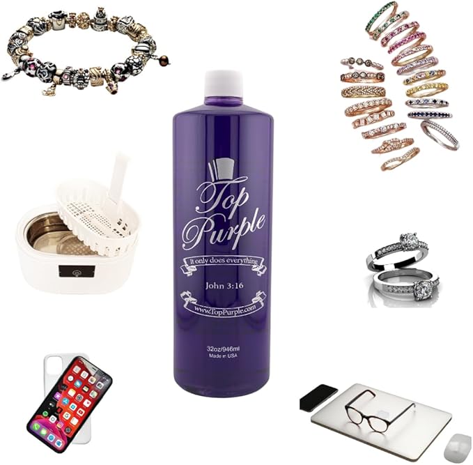 Jewelry and More Cleaner 32 Ounce Refill &amp 2 Ounce Spray Bottle