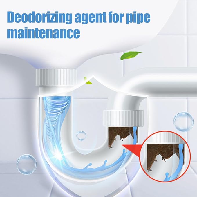 2026 Upgraded Sink and Drain Cleaner Multi-functional Powerful Pipe Unclogging Agent Drains Cleaner Fast Foaming for Kitchen Toilet and Pipes Cleaning Tool (3Set)