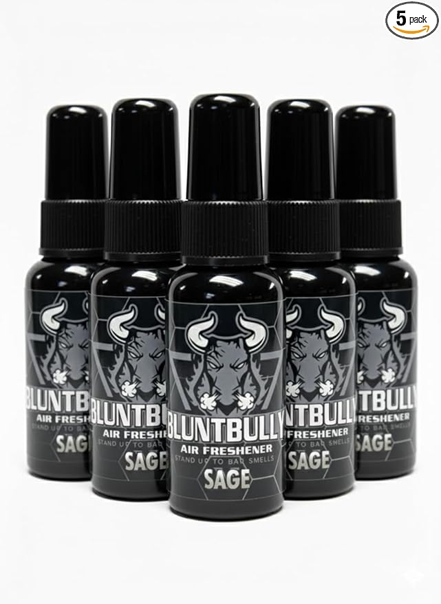 Air Freshener (Sage) (5 Pack) Premium Oil Based Air Freshener Spray. Long-Lasting Room Bathroom Office &amp Car Scent | Eliminates Odors from Smoke Pets &amp More