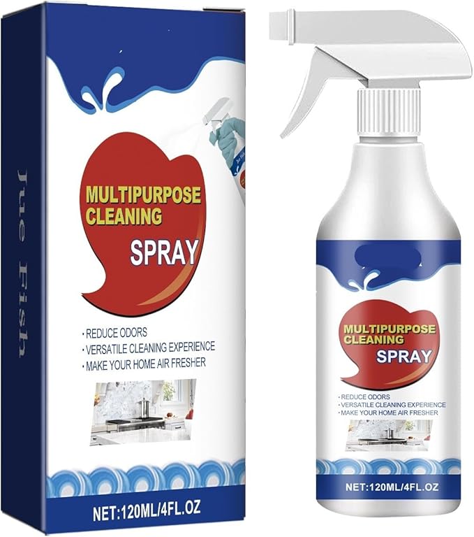 Multi-Purpose Cleaning Spray Heavy Duty Grease &amp Stain Remover For Kitchen Tiles Household Use Concentrated Formula(2PCS)
