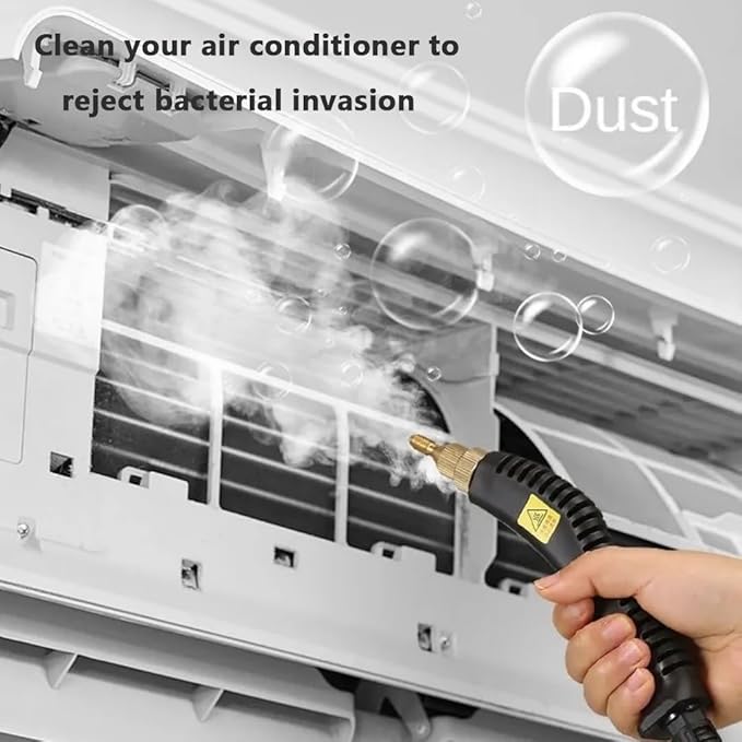 2500W Handheld High Temperature and Pressure Steam Cleaners 900 ml capacity 3 Bar with Brush Heads For Air Conditioning Kitchen Hood Steam Cleaning Machine
