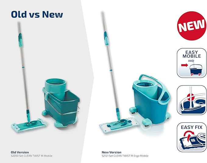 Leifheit Floor mop Turquoise 47 x 28 x 33