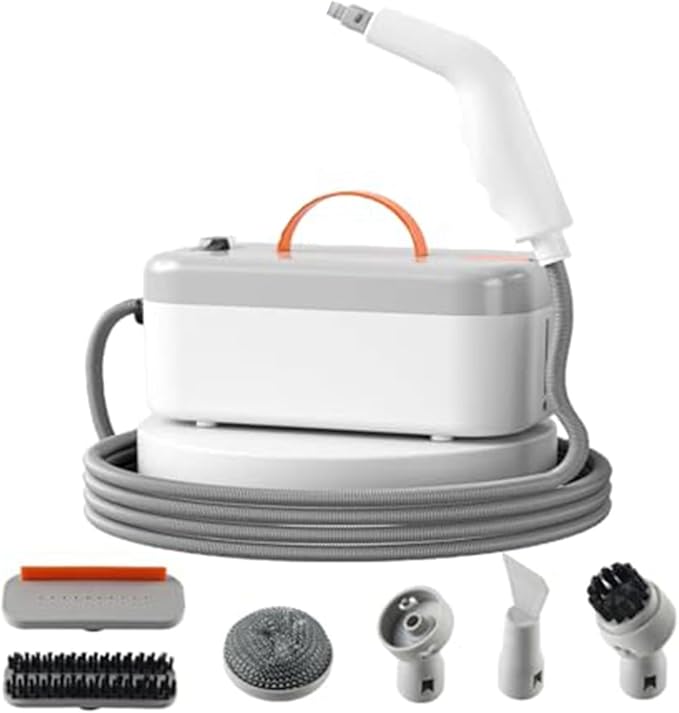 Steam Cleaner Steamer for Cleaning Portable Handheld Steam Cleaner with 15 Seconds Heating for Efficient Cleaning Multi-Attachment for Home Car Interiors Furniture
