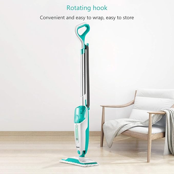 Hand-Held Cleaning Steam Mop Microfiber Brush Vertical Floor Steam Cleaner Three-In-One Multifunctional Floor Cleaner Convenient Detachable Handheld Green