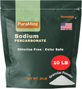Sodium Percarbonate Powder 99.9% Purity - Oxygen Bleach Hydrogen Peroxide Release Cleaner - Color-Safe Bleach Alternative for home and Laundry - 10 lbs