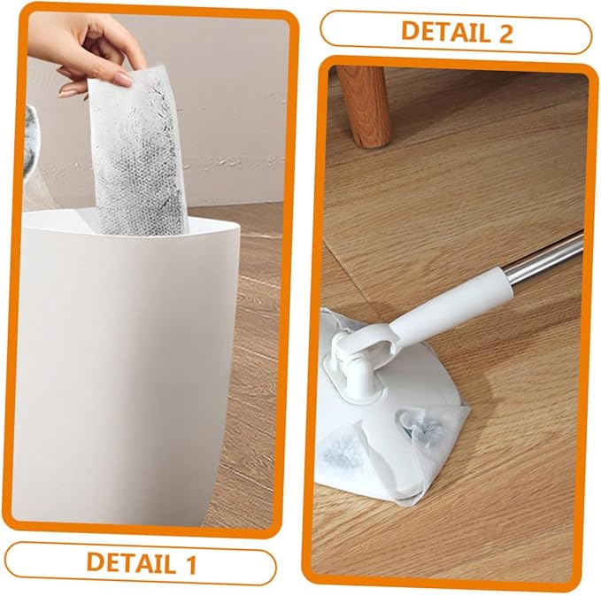 Rotatable Dust Mop with Long Handle No Washing Required Floor Cleaning Mop for Easy Dust Removal and Convenient Home Cleaning