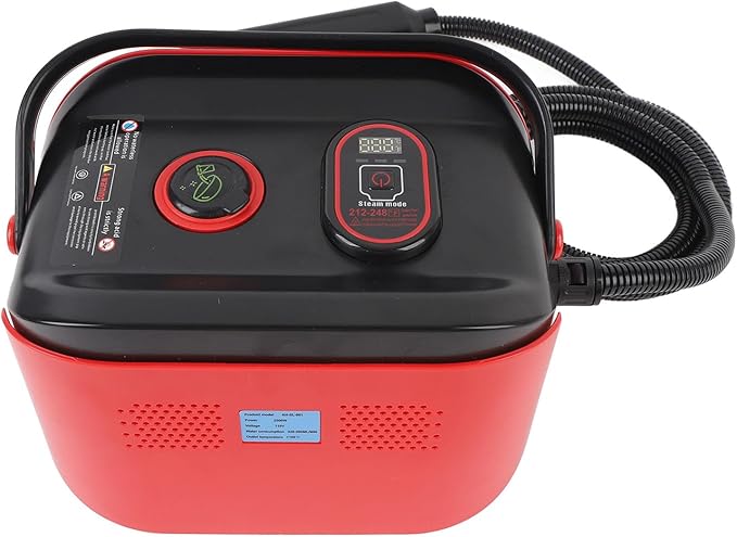 Pressurized Steam Cleaner2500W Handheld Steam Cleaner for Home with 1.1L Water Tank Fast Heating Portable Steamer Cleaner for Car Detailing Kitchen Bathroom High Pressure